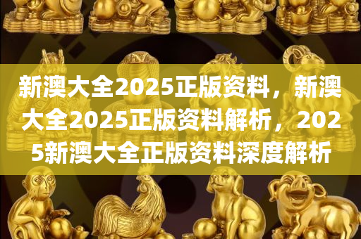 新澳姿料大全正版资料2025，走向释义解释落实